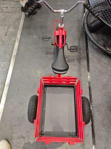 Tricycle pour enfants avec chariot de transport amovible - Vélo à pédales d'extérieur pour travaux de jardinage, plantation et jeux en cour - Product Image 3