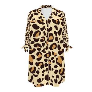 เสื้อคาร์ดิแกนลำลองของผู้หญิงเสื้อแจ็คการ์ดแขนสามส่วนตกแต่งกระดุมพิมพ์ลายทึบยาวสำหรับฤดูร้อนฤดูใบไม้ร่วง - Product Image 6