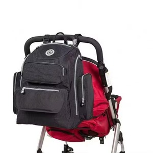 Sac à langer gratuit, sac de voyage pour bébé, mini sac à dos pour nouveau-né avec poches isothermes, sangles pour poussette - Product Image 1