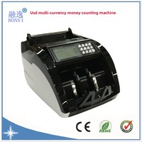 Compteur de billets AL-6100 multidevises Dollar Euro Dollar de Hong Kong Ringgit malaisien Baht thaïlandais Peso Lire Monnaies africaines