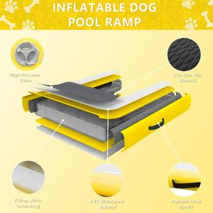 Private Label Vente en gros Planche gonflable pour chiot <span class=keywords><strong>Piscine</strong></span> pour chien Flotteur Rampe flottante Quais pour bateau à eau Plate-forme de quai gonflable - Product Image 2