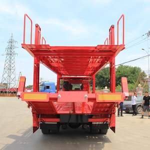 Remorque en acier de transporteur de voiture 12r22.5 pneu <span class=keywords><strong>camion</strong></span> semi-remorque de transport de voiture pour la vente - Product Image 6