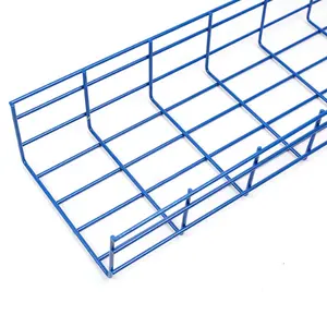 epoxy coated light type basket type wire mesh cable tray electrical widely used in data centers