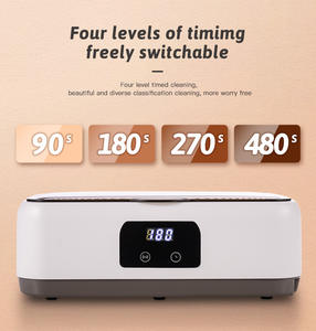 <span class=keywords><strong>Machine</strong></span> de nettoyage de bijoux de nettoyeur <span class=keywords><strong>à</strong></span> ultrasons de fournisseur OEM avec réservoir en acier inoxydable de 750ml pour <span class=keywords><strong>les</strong></span> bijoux de lunettes de retenue - Product Image 2