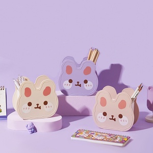 A <strong>Lovely</strong> Cartoon Pen <strong>Holder</strong> &amp; Storage Box, Multi-functional Desk Accessory for Students &amp; Offices, Large Capacity. - Product Image 3