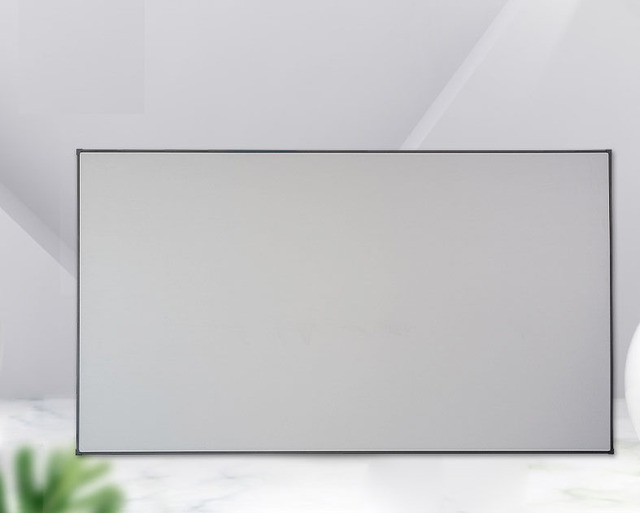 150-Inch HD Grey Fixed Frame Projection Screen for UST Projector for Home Cinema Screens
