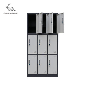 <span class=keywords><strong>Kd</strong></span> Tùy Chỉnh Chín Cửa Thép Locker Kim Loại Vải Lưu Trữ Tủ 9 Cửa Locker - Product Image 6