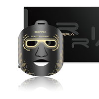Masque facial et cervical LED 4 couleurs IBORRIA M226, photothérapie pour le raffermissement de la peau, traitement de l'acné, élimination des rides - Portable et maniable