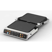 Grill de contact détachable Wi-Fi à double face, polyvalent, doté d'un côté de grillade professionnel et d'un côté plat polyvalent