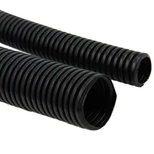 Customized PP PE PA Electric Conduit Accessories Stock Flame Retardant Cable Wire Protection Pipe Plastic Corrugated Hose