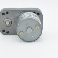 Motor DC Gear dengan Brush, Torsi Tinggi 1Nm, Kecepatan Rendah 250rpm, Daya Rendah 5W, 12V 24V, Gearbox Sudut Kanan 64*38mm, Harga Pabrik, Bersertifikat CE