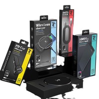 Boîte d'emballage pour téléphone portable en PVC recyclable avec logo personnalisé, petite, transparente, avec fenêtre transparente