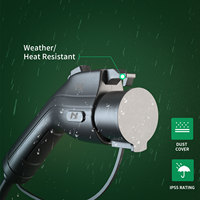 Câble de charge pour véhicule électrique Khons 32A monophasé Type1 vers Type2, adaptateur IEC 62196-2 vers J1772, neuf