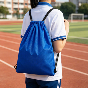 Bolsa Deportiva Impermeable con Cordón y Logotipo Personalizado, Bolsas Promocionales Oxford con Cordón y Estampado en Caliente, Bolsa Deportiva con Cordón para Fútbol y Gimnasio - Product Image 1