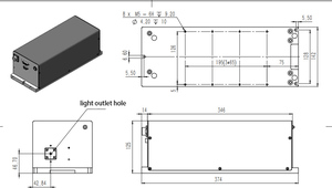 Laser UV intégré refroidi par eau 3W 5W 355nm avec alimentation intégrée pour machine de marquage - Product Image 6