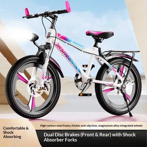 Nouveau vélo de montagne pour enfants de 18/<span class=keywords><strong>20</strong></span>/22/24 <span class=keywords><strong>pouces</strong></span>, pour garçons et filles, <span class=keywords><strong>avec</strong></span> vitesses, idéal pour les enfants d'âge moyen et plus âgés - Product Image 1
