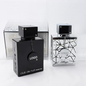Logotipo personalizado Botellas de vidrio 105mL Armafs Único Oriente Medio Estilo árabe Metal Aceite esencial Attar Perfume Botellas de vidrio Agua - Product Image 1
