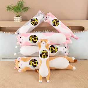 Customized Plush Toy Long <b>Cat</b> Pillow pp Cotton Filling Can Be Customized with Pictures and Customizable logo Packaging <b>Tag</b> Label - Product Image 3
