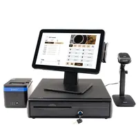 15.6 Inch Ultra Dunne Pos Systemen Stijlvolle Capacitieve Touchscreen All In One Pos Restaurant Facturering Pos Machine
