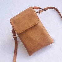 Mini porte-monnaie mobile pour femmes à la mode Style coréen sac à bandoulière étanche PU avec fermeture à glissière Portable nouveau