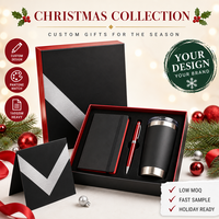 Carnet A5 personnalisé noir, rouge cramoisi et argenté à couverture rigide, 80 feuilles, avec stylo et boîte rayée – Coffret cadeau d'entreprise