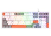 Clavier de jeu mécanique BT sans fil arabe russe Triple Modes pour ordinateur portable
