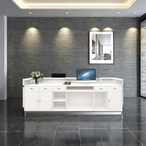 Mostrador de recepción LED moderno para salones de belleza, mostrador de recepción de oficina, mostrador de recepción de salón elegante - Product Image 4