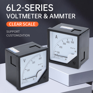 Bán buôn 6l2 AC Bảng điều chỉnh 5A 10A 450V AC DC Vôn kế Ampe kế 96x96mm/72x72mm mét độ chính xác cao đo lường Ampe kế - Product Image 2