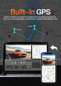 Free TF Card 3 Channel <b>Dash</b> Cam 4K with WIFI <b>Dash</b> Cam Front and Inside Rear <b>Dash</b> Cam Recorder - Product Image 6