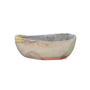 Baignoire moderne sur pied à surface solide de <span class=keywords><strong>haute</strong></span> qualité Design contemporain en pierre <span class=keywords><strong>avec</strong></span> accessoire de drainage pour salle de bain extérieure - Product Image 6