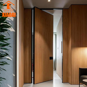 Porte d'Ingresso di Lusso <span class=keywords><strong>in</strong></span> Legno Massello Stile Americano con <span class=keywords><strong>Vetro</strong></span>, Moderne per Esterni e Interni di Case Contemporanee - Product Image 5