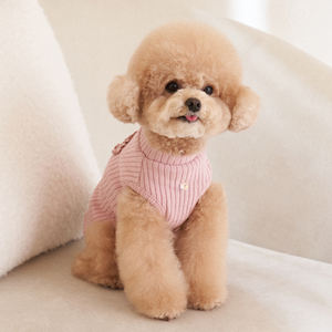 2025 Natal Ano Novo Outono e Inverno New Pink Thickened Listrado Cat Clothing Pet Dress Clothing + Hat - Product Image 2