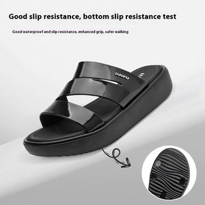 <span class=keywords><strong>Luo</strong></span> <span class=keywords><strong>Fu</strong></span> รองเท้าแตะส้นตึกสำหรับผู้หญิง, สำหรับใส่ในฤดูร้อนพื้นรองเท้าหนาสำหรับใช้ในห้องน้ำกลางแจ้งและในบ้าน - Product Image 4