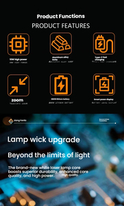 Linterna Láser Recargable USB, Portátil, de Aleación de Aluminio, Resistente al Agua, con Luz Potente, Alcance de 1000M+ y Larga Duración - Product Image 6