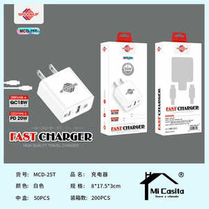 Caricatore rapido MCDODO 20W con uscita USB per cellulare - Product Image 3