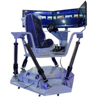 Videojuego de Simulación de Carreras Dinámicas de Tres Ejes, Arcade VR, Entretenimiento Interior con Tres Pantallas Grandes, Operado con Monedas