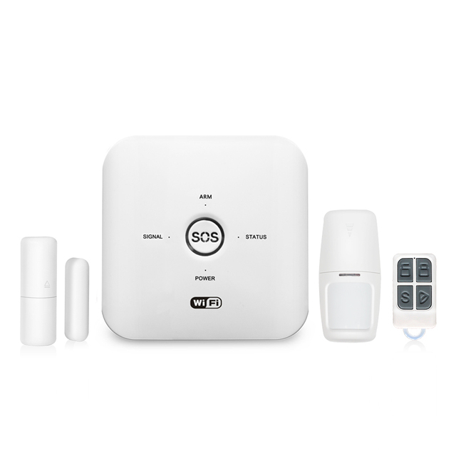 Tuya Mini Smart Alarm System for Home Security Wifi/GSM 2G/4G with SOS Button Can Be Combined with Other Accessories