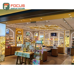Contemporary Boutique Store <b>Led</b> <b>Lighting</b> Wall Display Unit Turnkey Solution Cosmetics Store Design - Product Image 5