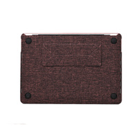 Étui pour ordinateur portable MacBook Air 13 pouces 2023/2024/2025/2026 (M2/M3/M4/M5) en similicuir avec support magnétique pliable
