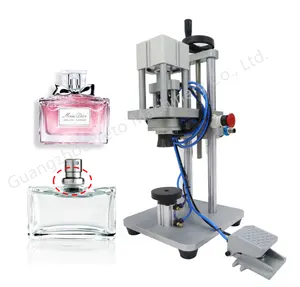 Mesin Crimping Parfum untuk Kerah Botol Parfum Tekan Mesin Capping Parfum Penutup Aluminium Logam Crimper