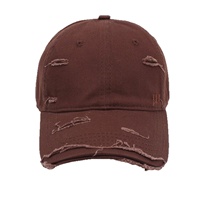 Gorra de Béisbol de 6 Paneles Personalizable con Logotipo, 100% Algodón, Estilo Desgastado, Unisex, Ideal para el Verano, Versátil, Corona Suave y Curvada