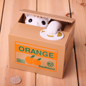 Hucha Electrónica Divertida de Gato Ladrón de Monedas, Caja de Ahorro Automática, <span class=keywords><strong>Huchas</strong></span> Robóticas de Panda Adorables, Regalo para Niños, ¡Venta Caliente! - Product Image 3