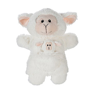 Z483 stile carino pupazzo di pecora peluche a mano con la storia del bambino del bambino che racconta giocattoli fantasiosi gioco animale a mano pupazzo pecora di peluche - Product Image 2