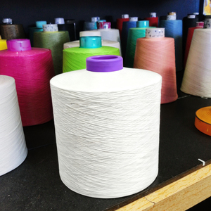 Youngsurge rắn 100% Spun <span class=keywords><strong>Polyester</strong></span> may chủ đề nguyên màu trắng - Product Image 2
