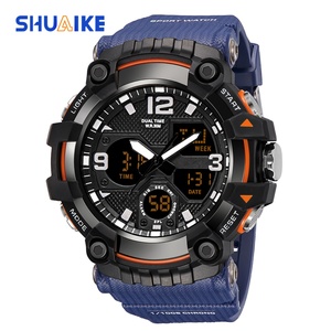 SHUAIKE 1094 Nouvelle Arrivée Fabricant Chinois Montre Sportive Numérique Homme Pas Cher Montre Analogique en Plastique Montre à Quartz pour Homme - Product Image 6