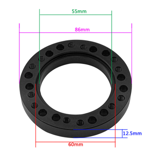 ชุดอะแดปเตอร์พวงมาลัย CNC PCD 6x70 มม. ถึง 6x74 มม. พร้อมแหวนสเปเซอร์ 12.5 มม. สำหรับแปลงดุมพวงมาลัยแข่ง Momo Nardi OMP Sparco - Product Image 3