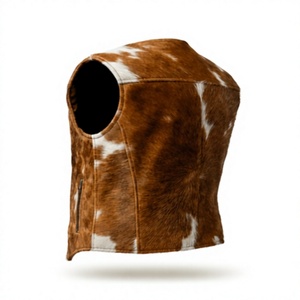Gilet de cowboy western en fausse fourrure personnalisé pour homme |   Vêtements d'extérieur anti-rides de qualité supérieure faits à la main |   Service OEM - Product Image 2