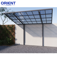Garages à toit arqué en alliage d'aluminium pour l'extérieur, abris de voiture, pergolas imperméables, panneaux de toit, abris de jardin, auvents de villa