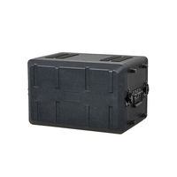 Boîtier de transport en plastique PE pour mixeur audio, rack de haut-parleurs, boîte à outils, boîte de rangement 6U pour amplificateur et équipement de scène