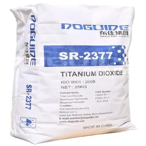 Doguide biossido di titanio pigmento sr2377 industria rutilo tio2 per la vernice di plastica masterbatch tio2 biossido di titanio